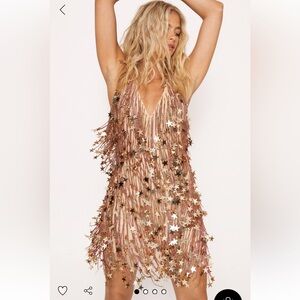 NastyGal Star Fringe Dress